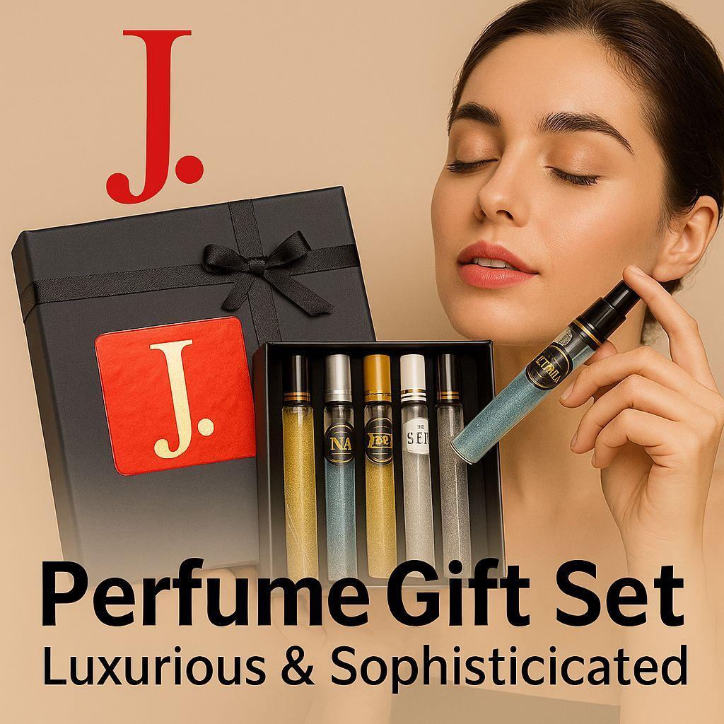 J. 5  IN 1 WODEN GIFT BOX PERFUME